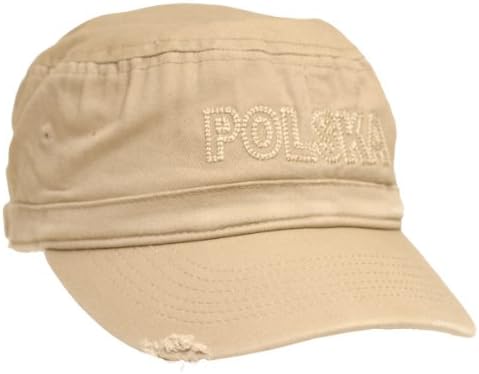 Polish Apparel Deep Beige Baseball Cap - Polska, Worn Look
