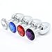 WJkuku 3 Pcs Jewelry Anal Plug Stainless Steel Metal Plated Plug Butt Fantasy Diamond Sex Toys Adult Products