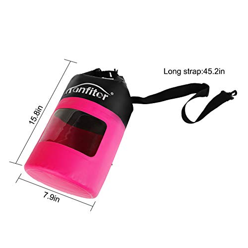 Manfiter Waterproof Dry Bag 5L/10L/20L PVC Floating Dry Backpack Lightweight Accessories with Waterproof Phone Case for Kayaking, Rafting, Boating, Swimming, Camping, Beach, Fishing, and Pool