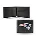 Rico Industries NFL Embroidered Leather Billfold Wallet, New England Patriots, 3.25 x 4.25-inches