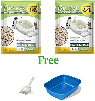 Tidy Cats Purina Breeze Cat Litter Pellets Refill for Multiple Cats (2 Pack, 7 lb)