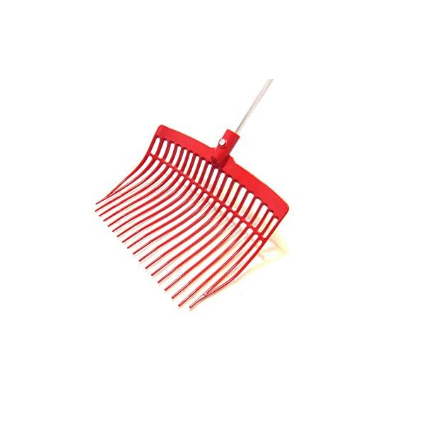 1 Leichte Mistgabel Schwedengabel Bollengabel in Farbe Rot – Bild 4