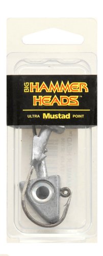 Big Hammer Jig Head with 5/0 Hook, Plain, 1-1/2-Ounce