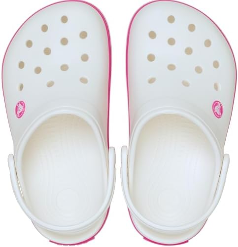 Unisex Kinder Crocband Clog K Clog, White/Pink Crush, 28/29 EU