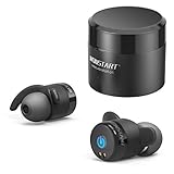 Wonstart Bluetooth Headphones V4.2 Noise Cancelling True Wireless Earbuds Waterproof Mini Bluetooth Earphones w/Built-in Mic Mini Charger Bluetooth Headset for Hiking Biking Travel Work (W302B)