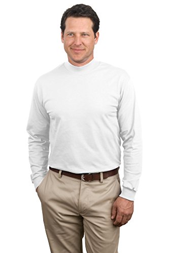 Port & Company Men's Mock Turtleneck - XX-Large - White