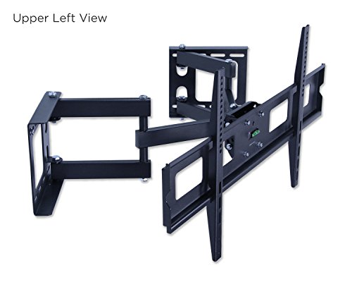 Mount-It-MI-484C-Articulating-Corner-Mount-for-TV-Premium-Swivel-Full-Motion-Wall-Bracket-for-37-63-inch-Screen-LCD-OLED-Plasma-4K-Flat-Panel-Screens-VESA-up-to-800x400-132-lb-Capacity-Black