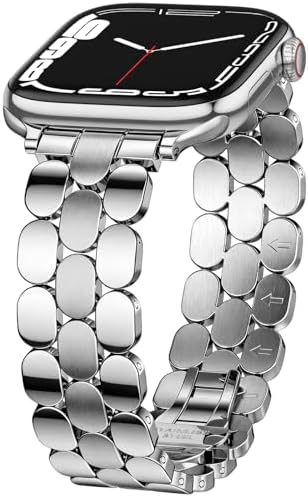 Amazon.com: Slim Metal Band for Apple Watch Bands 44mm 40mm  display picture 1