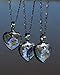 Forget Me Not Necklace for Women, Handmade Blue Heart Pendant, Real Pressed Flowers Jewelry, Anniversary Gift for Wife, Keepsake Personalized Jewelry, Artisan Hand Crafted by Bayou Glass Arts (22gm)