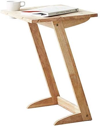 Amazon Com Side Snack Table Z Shape Wood Sofa Tv Tray Table For