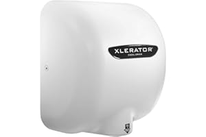 XLERATOR XL-BW Automatic High Speed Hand Dryer with White Thermoset (BMC) Cover, 12.5 A, 110/120 V