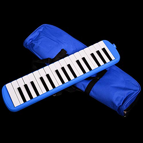 Melodica,Melodica Instrument,32-Key Melodica Melodion Musical Instrument with Mouthpieces Pipe Oxford Cloth Bag for Beginners Students Children Kids Adults Blue