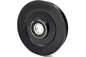 Phoenix Mfg. 4-1/4 Inch Dia 17mm Bore Steel V-Groove Idler Pulley Replacement for Hustler 788364 Ingersoll Tractor C25370