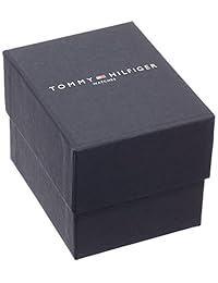 Tommy Hilfiger 1791066, reloj de acero inoxidable con correa de cuero marrón, para hombre