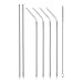 Leadtry Stainless Steel Drinking Straws Set of 2 Straight and 4pcs Bending Free Cleaning Brush Included Fits For 20 oz & 30 oz Tumbler Rambler Cup Yeti, RTIC, SIC, Ozark Trail (4+2+1)