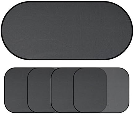 RuiXiang 5 Sets Car Window Shade-Oversized 39"x20" Rear Awning,14"x17" Car Window Sun Screen,Glare and UV Protection for Your Child