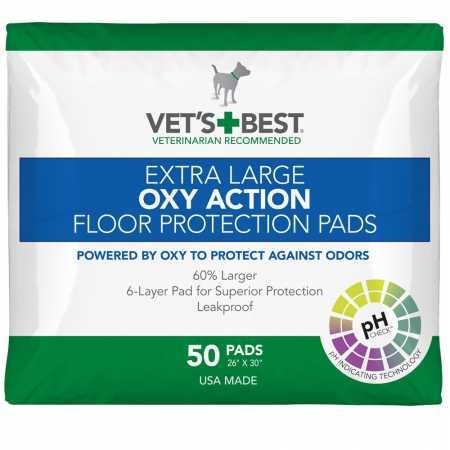 Vet's Best 50 Count Oxy Action Floor Protection Dog Pads, X-Large