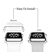 Apple Watch 2 Case, Smilelane iwatch Series 2 Full Cover Screen Protector, Ultra-Thin Clear PC Hard For Apple Watch Series 2 42mm (2 Packs)