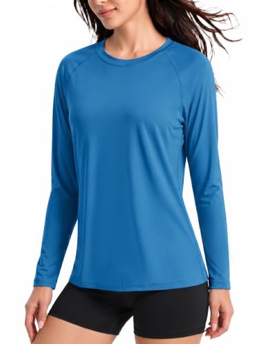 Boladeci Workout Tops for Women UPF 50+ Sun Shirt Rash Guard… at Amazon
