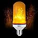 LED Flame Effect Light Bulb, AMASKY E26/ E27 LED Flickering Flame Light Bulbs, 102pcs 2835 LED Beads Simulated Decorative Light Atmosphere Lighting Vintage Flaming Light Bulb for Christmas Halloween H