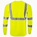 JORESTECH Safety T Shirt Reflective High Visibility Long Sleeve Yellow/Lime ANSI Class 3 Level 2 Type R TS-02 (3XL)