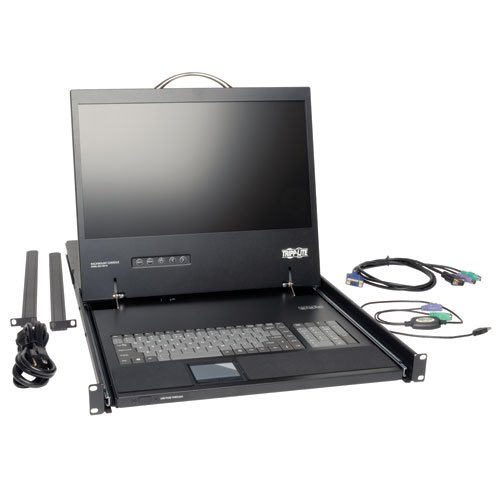 Tripp-Lite-B021-000-17-KVM-Console-Unit-1U-Rackmount-with-19-Inch-LCD