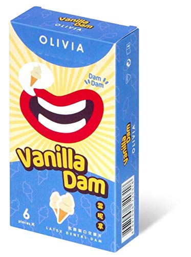 Olivia Vanilla Scent 6's Pack Latex Dental Dam