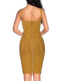 Madam Uniq - Vestido sin mangas con tirantes para mujer