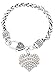 Gift Jewelry By Rachel Olevia Diabetes Bracelet Diabetic ID Bracelet Crystal Adorned Heart Pendant Diabetic Bracelet for Type-I or Type-II Diabetics Diabetes Awareness Bracelet and Support
