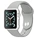 For Apple Watch Band,Goodidus Soft Silicone Fitness Replacement Sport Band for Apple Watch L Size(Dark grey 42MM)
