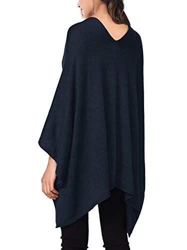 DJT-Damen-Poncho-Tolles-Accessoire-Vorne-Kurz-Hinter-Lang-Design-Umhange