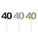 Qibote 36 Pieces Glitter Number 40 Cupcake Toppers for 40th Birthday Cupcake Decoration 40 Birthday Party Supplies