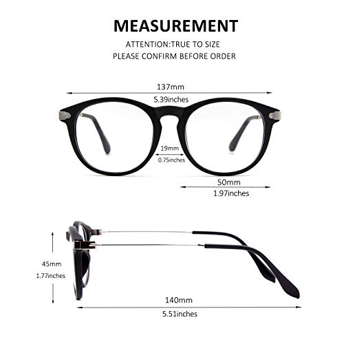 GQUEEN Fashion Fake Glasses Non Prescription Glasses Matte Black Frame