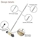 Soft Sweeping Broom, MEIBEI Multi-Surface Kitchen Broom with Stainless Steel Long Handle-50.5