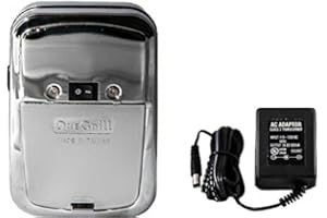 ONEGRILL BBQ PRODUCTS OneGrill Cordless Grill Rotisserie Motor-25 lb (with AC Adapter, Chrome Steel)