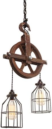 West Ninth Vintage Iron Barn Pulley Light Perfect For All Rustic