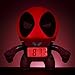 Bulb Botz Marvel Deadpool Kids Light Up Alarm Clock | red/black | plastic | 7.5 inches tall | LCD display | boy girl | official