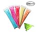 Urbanviva 100 Pack Popsicle Molds Pouch Bags, Disposable DIY Ice Pop Mold Bags for Yogurt, Ice Cream, Otter Pops Or Freeze Pops. BPA Free and FDA Approved, with Funnel