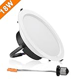 LE 18W Dimmable 6-Inch LED Recessed Light, 36W Fluorecent Bulb Equivalent, Daylight White, Recessed Ceiling Lights, Downlight