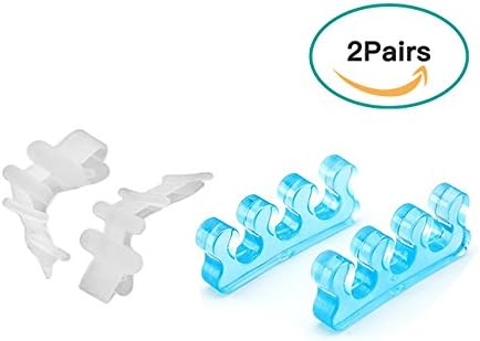 Richard Woods 2 Pairs Gel Toe Separators &amp; Toe Stretchers Bunion Toe Straightener, Instant Relief for Toes, Bunion Relief, Hammer Toes