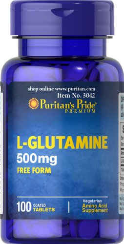 UPC 074312130427, Puritan&#39;s Pride L-Glutamine 500 mg-100 Tablets