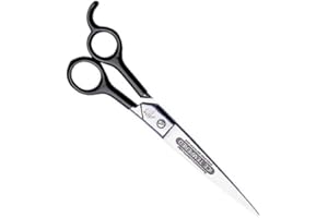 Dubl Duck Carbon Steel Small Pet Fillipino 88B Straight Shears with Plastic Coated Handles, 8-1/4-Inch