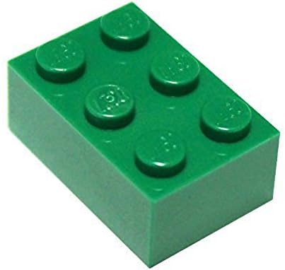 green lego bricks