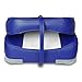 Leader Accessories A Pair of New Low Back Folding Boat Seats(2 seats) (White/Blue)