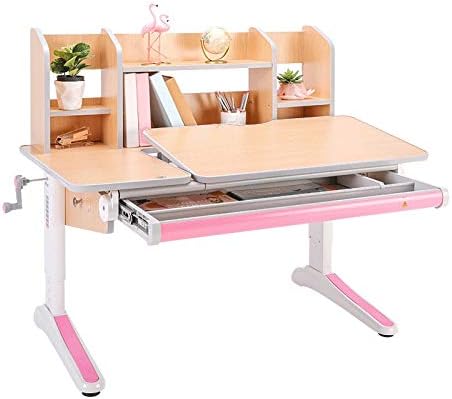 Kk キッズデスクとチェア 高さ調節可能なキッズ調査表子供の机と女の子のための記憶ドロワー人間工学に基づいたデザインキッズ家具セットと椅子セット Color Pink Constructioncapitalmanagement Com