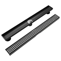 WEBANG 36 Inch Shower Linear Black Drain