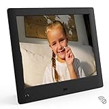 NIX Advance 8 Inch USB Digital Photo Frame - IPS Display, Auto-rotate, Motion Sensor, Remote Control - Mix Photos and Videos in the Same Slideshow