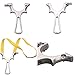 I-Sport Stainless Steel Detachable Slingshot Outdoor Hunting Sling Shot High Velocity Catapult with Flat Rubber Bands