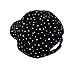 Glitzy Game Sequin Trim Baseball Cap for Ladies, Black