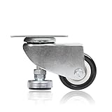 Swivel Caster | PU Swivel Plate for Furniture and Machines Legs, Adjustable Furniture Feet, Heavy Duty, 2 inch Caster Wheel.